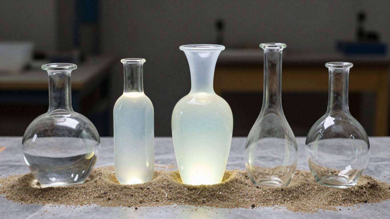 Transformação de Vidro: Do Grão de Areia ao Objeto Final