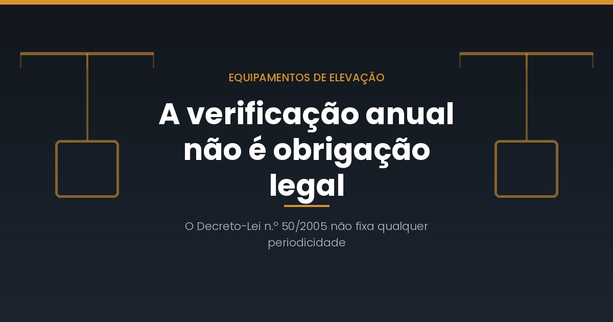 Ponte rolante: o que a lei exige, verificações e o que muda em 2027